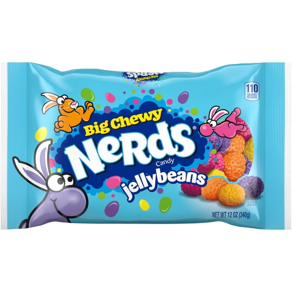 Nerds Big Chewy Easter Jelly Beans, Easter Candy, 12 oz Bag