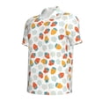 thumbnail image 2 of Balery Floral Strawberr Printed Men’s Short Sleeve Polo Shirt, Midweight Men's Shirt,Golf Polo shirts -Small, 2 of 9