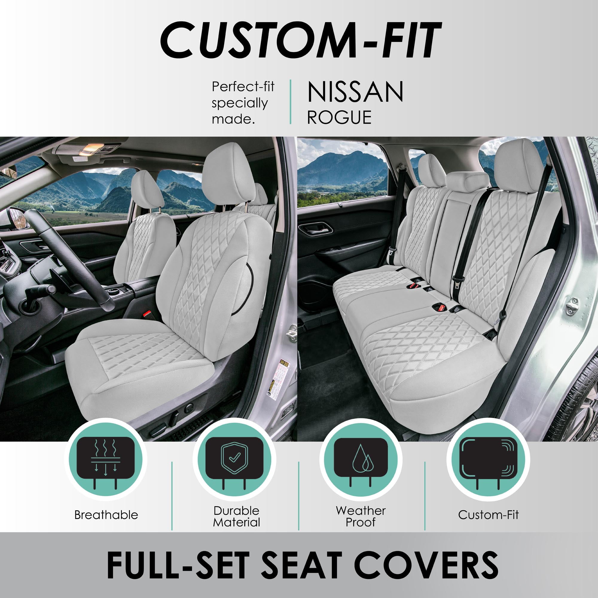 For 2020-2024 Nissan Rogue S SV SL Platinum Midnight FH Group