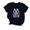 Black, variant on QUNYINEY Casual Tee Shirts Womens Crew Neck Pullover Short Sleeve Easter Tops Loose Women's Tops