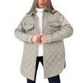thumbnail image 3 of Txlixc Chaqueta acolchada para mujeres con cinturón ligero, cómodo, cálido, de manga larga de una sola fila Txlixc moda, 3 of 4