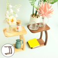 thumbnail image 4 of Escala 1:6 Mesa auxiliar Escena de la vida Sala de estar Comedor creativo DIY Artesanía Dormitorio Mesa de café Mesa de té Decoración Accesorios Juguetes Negro Baoblaze Escritorio de casa de muñecas, 4 of 8