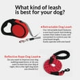 Red HeavyDuty Retractable 16ft Leash for SmallMedium Dogs No Tangle