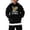 Black, variant on Jacket And Tie Hoodie Football Sports Sweatshirt Rugby Player Sports Kids Boys Girls Rugby Pullover Hoodie, Size 7-8 Years