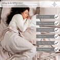 thumbnail image 2 of Pacific Cotton 300SATIN-TAUP-KI 300 Thread Count Sateen Sheet Set, Taupe - King Size, 2 of 6