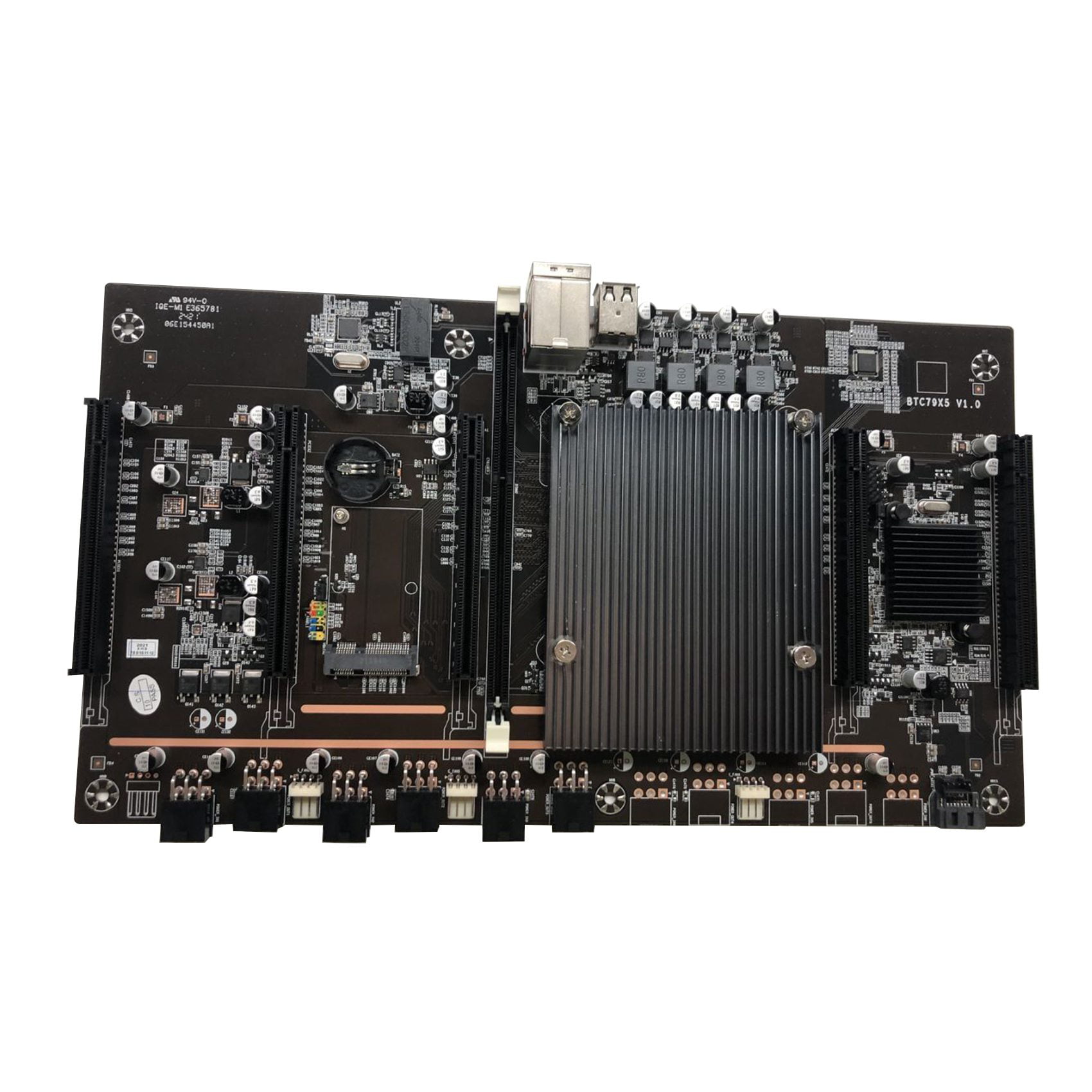 Kingjinglo BTC X79-H61 Miner Motherboard CPU Supports 3060 Graphics Card with 5 Graphics Card Slot LGA 2011 DDR3 32G SATA3 .0 BTC Mining Motherboard