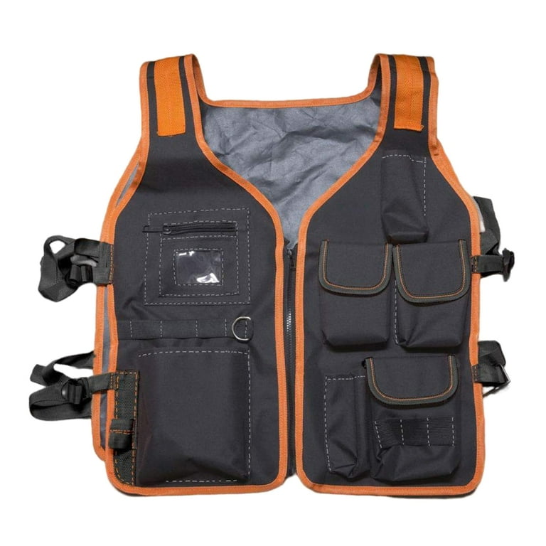 Safety Work Vest Tool Vest Maintenance Kit Multi-Pocket Vest