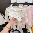 thumbnail image 6 of TOWED22 Baby Girl Fall Winter Outfits Toddler Clothes Long Sleeve Cute Graphic Crewneck Sweatshirt + Joggers Pants Set,White,90, 6 of 8