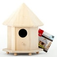 thumbnail image 4 of Plaid 12740E Unpainted Wood Surface, Gazebo Bird House, 1 Piece, 6.75" x 9" x 5.75", 4 of 5