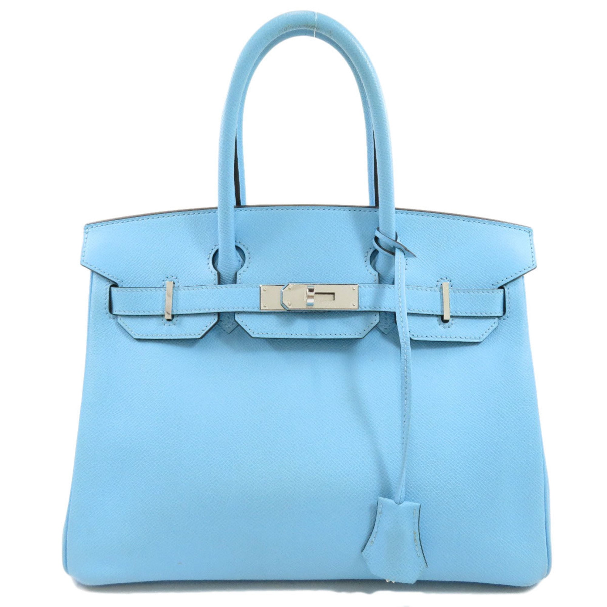 Authenticated Used Hermes Birkin 30 Celeste Handbag Epson Ladies