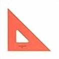 thumbnail image 3 of Pacific Arc Drafting Triangle 18-Inch 45/90 Degrees Fluorescent Orange, 3 of 4