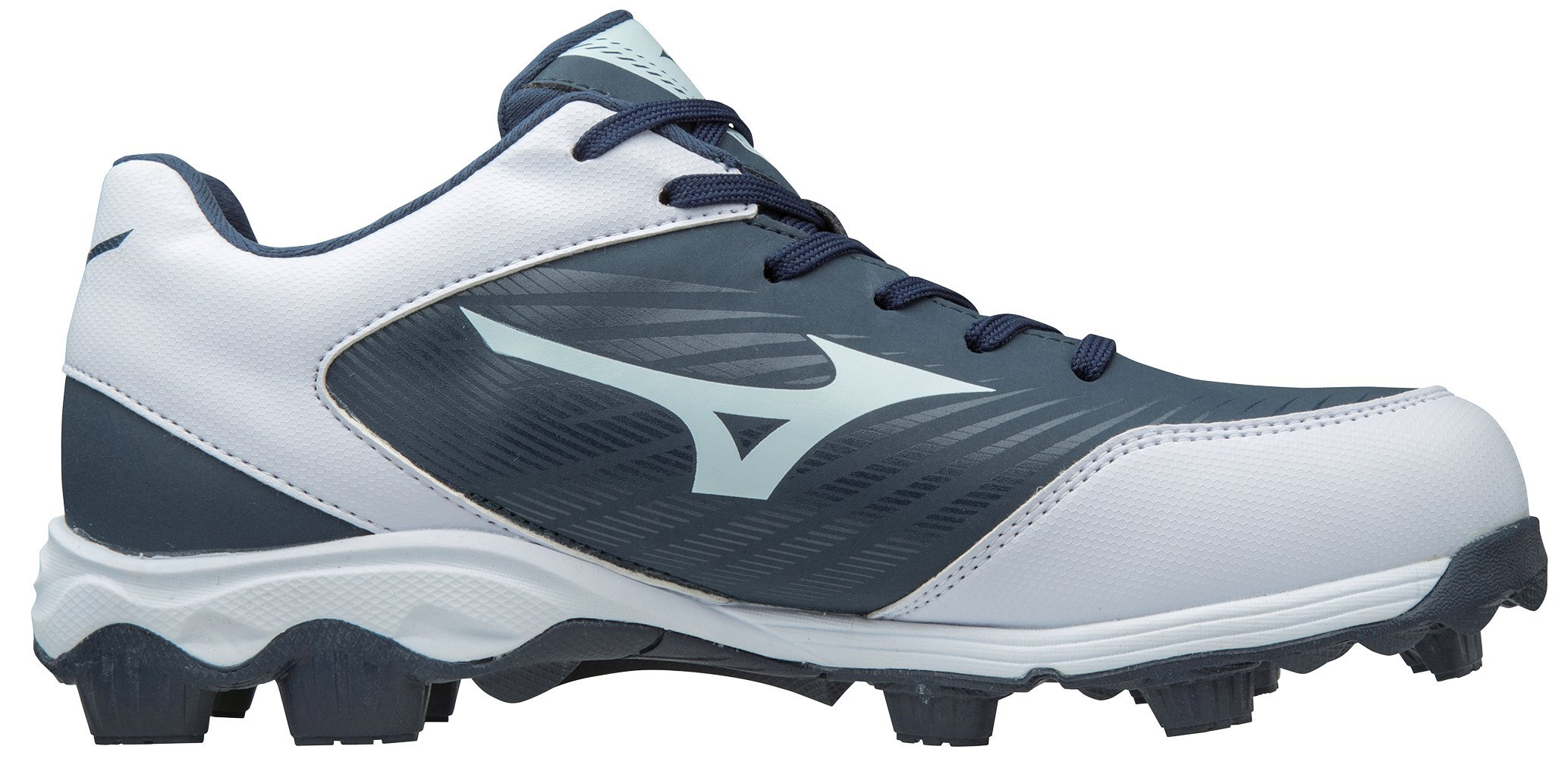 Mizuno 9-Spike Advanced Franchise 9 Low Baseball Cleats Size 11.5 Navy/White - image 4 of 6