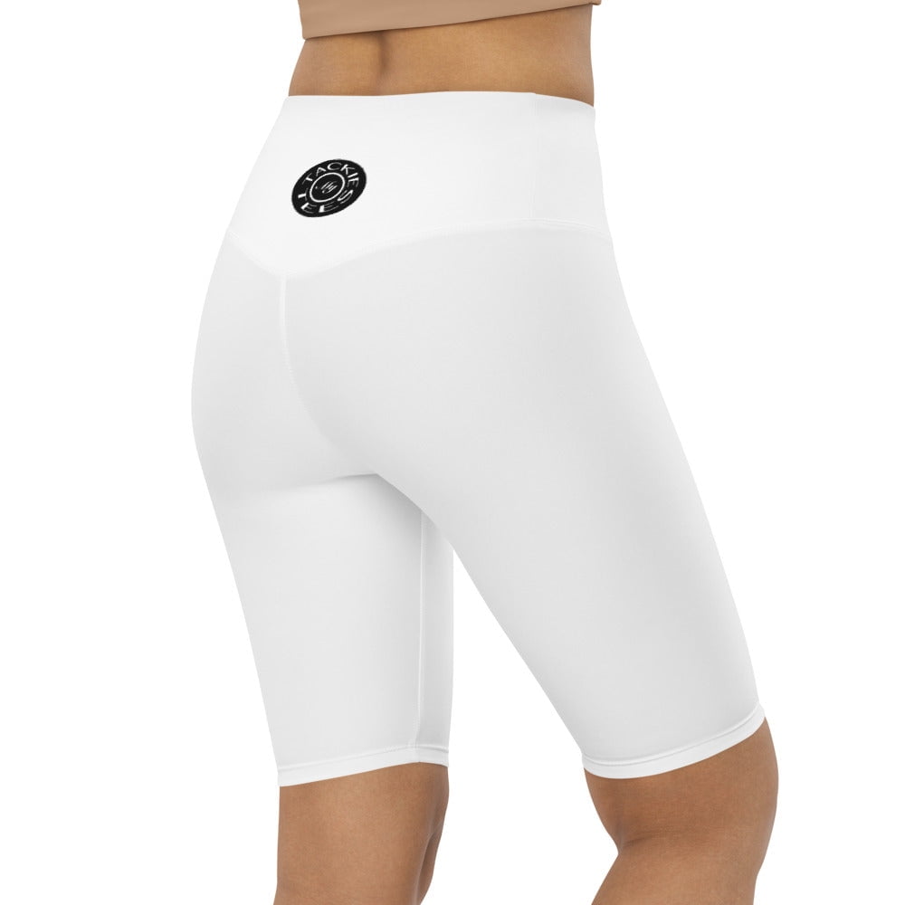 Just White biker shorts