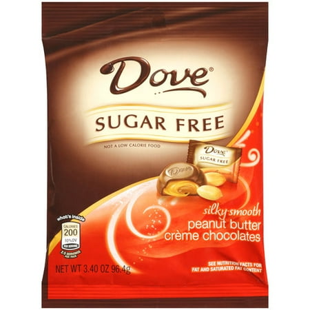 Dove Sugar Free Peanut Butter Creme Chocolates, 3.4 oz - Walmart.com
