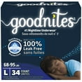thumbnail image 1 of Goodnites Boys' Nighttime Bedwetting Underwear, Size L (68-95 lbs), 34 Ct, 1 of 9