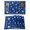 Blue, variant on Sky Blue Coastal Placemats Set of 4 Summer Beach Starfish Shell Nautical Place Mats Indoor Wipeable Table Mats Washable Cloth Dining Table Placemats for Kitchen Holiday Party Home Decor 13x19 Inch