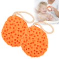 thumbnail image 1 of Bath Sponge, Increase Flexibility Baby Bath Scrubber Rich In Bubbles  For Home Orange, 1 of 8