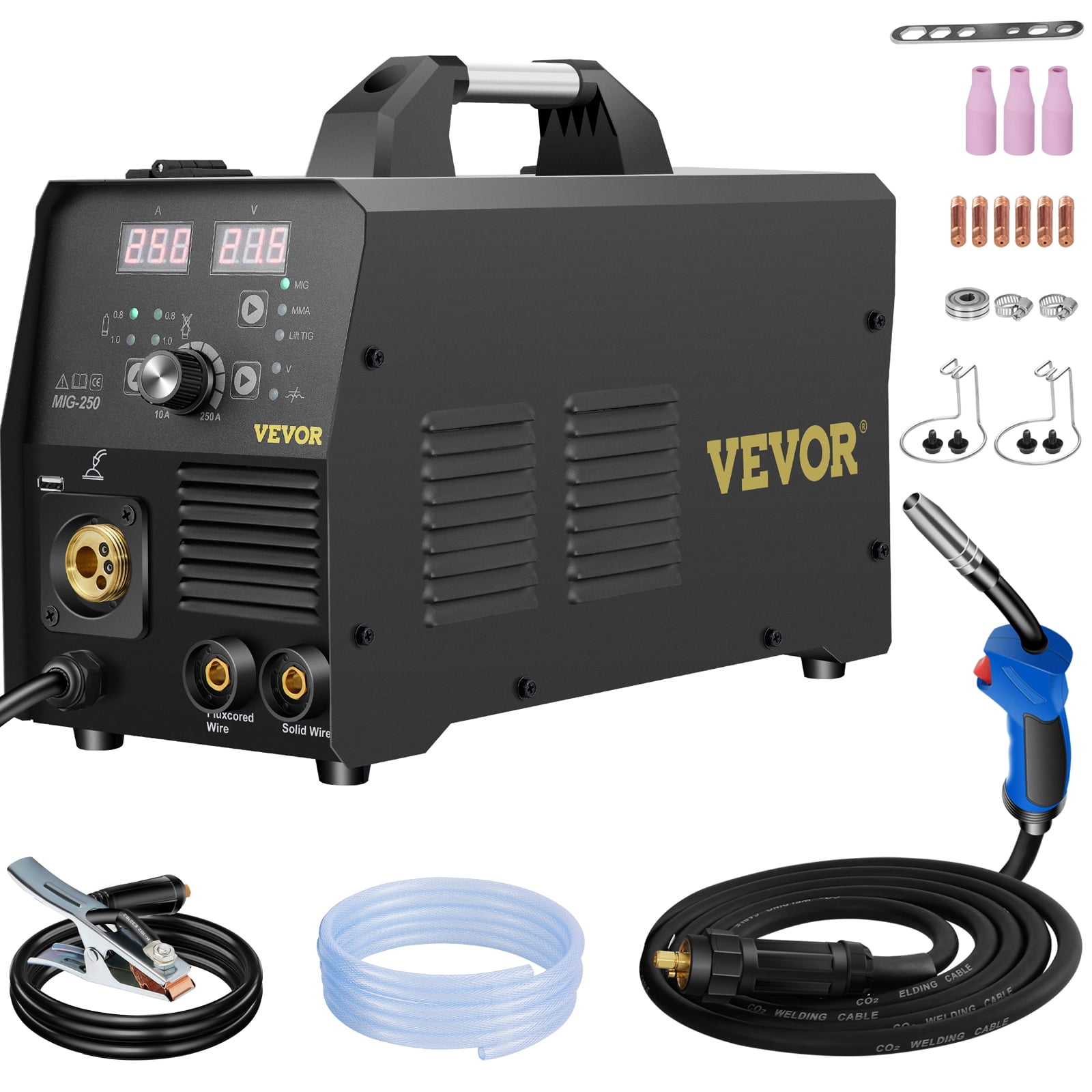 Machine à Souder 6 En 1 MIG/TIG/MMA/CUT 250A 220V – HZXVOGEN HVM270, 14 Kg, Garantie 2 Ans, Neuf