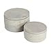 thumbnail image 3 of Bloomingville Set of 2 Grey Round Decorative Cement Lids Boxes, 3 of 4