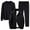 Black, variant on Xzbqbs Tracksuit for Men 3 Piece Jogging Athletic Suit Sets Full Zip Track Jacket & Sweatshirts & Sweatpants Casual Sweatsuits