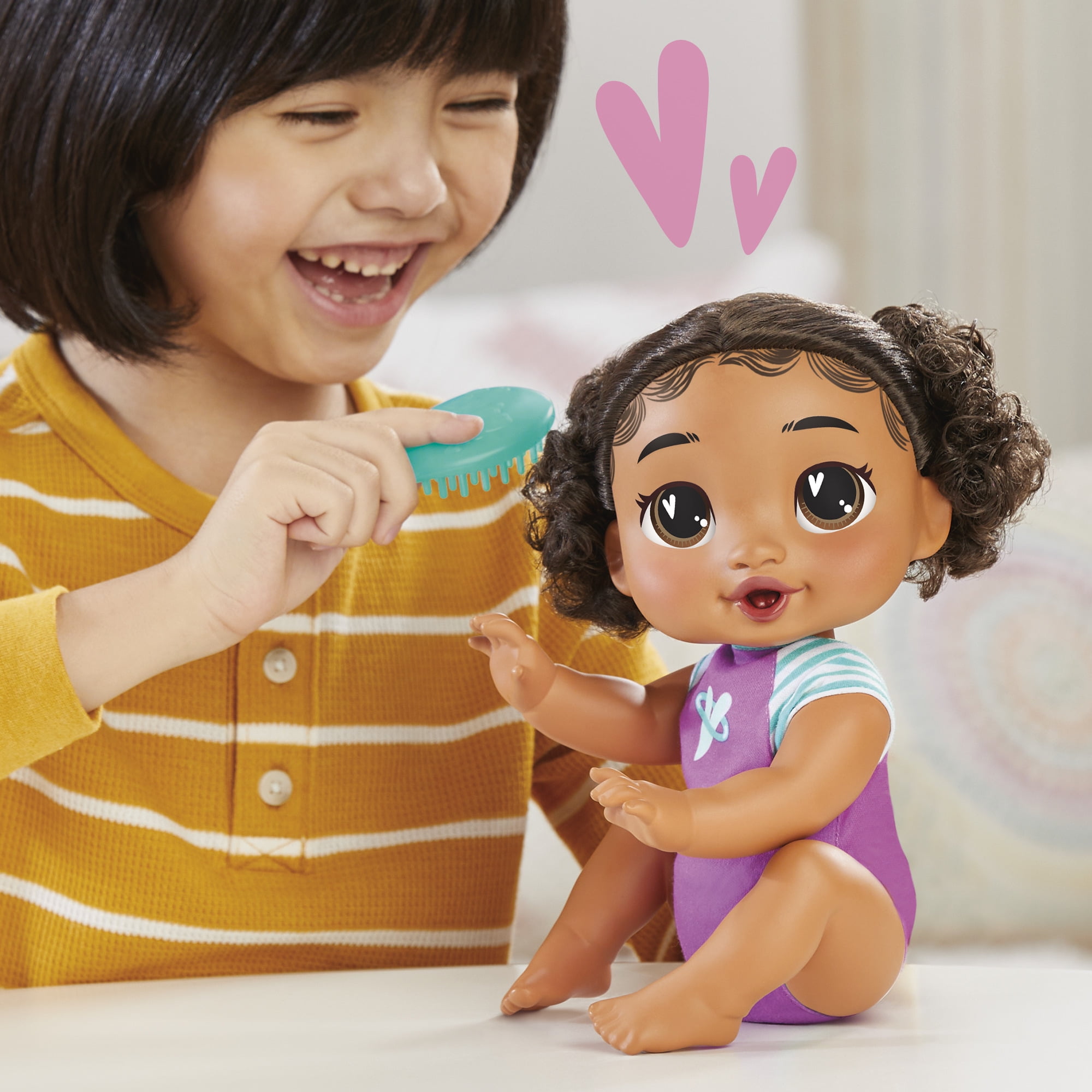 Baby Alive Crawl 'n Play Tilly Tinker Doll, Black Hair, Electronic Kids Toys for Girls & Boys 3+