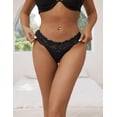 thumbnail image 3 of ohyeahlady String en Dentelle pour Femmes Culottes Tangas Grande Taille sous-Vêtements V String, 3 of 7