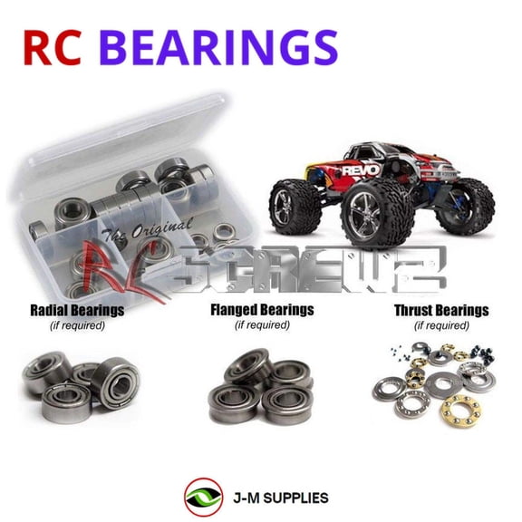 RCScrewZ Metal Shielded Bearing Kit tra012b for Traxxas Revo 2.5 RTR RC Car | SET