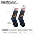 thumbnail image 5 of Yiaed Sunset Cliff Dinosaur Print Great elasticity Crew Socks Sports socks for Men and Women, 5 of 5