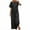 Black, variant on ibuvkizy Two Piece Sets for Women,Summer Casual Outfit Sets,Women Jogger Outfit Plus Size,Ladies Summer Fashion Casual Loose Round Neck Short Sleeve Solid Wide Leg Linen Suit,Womens Clothing