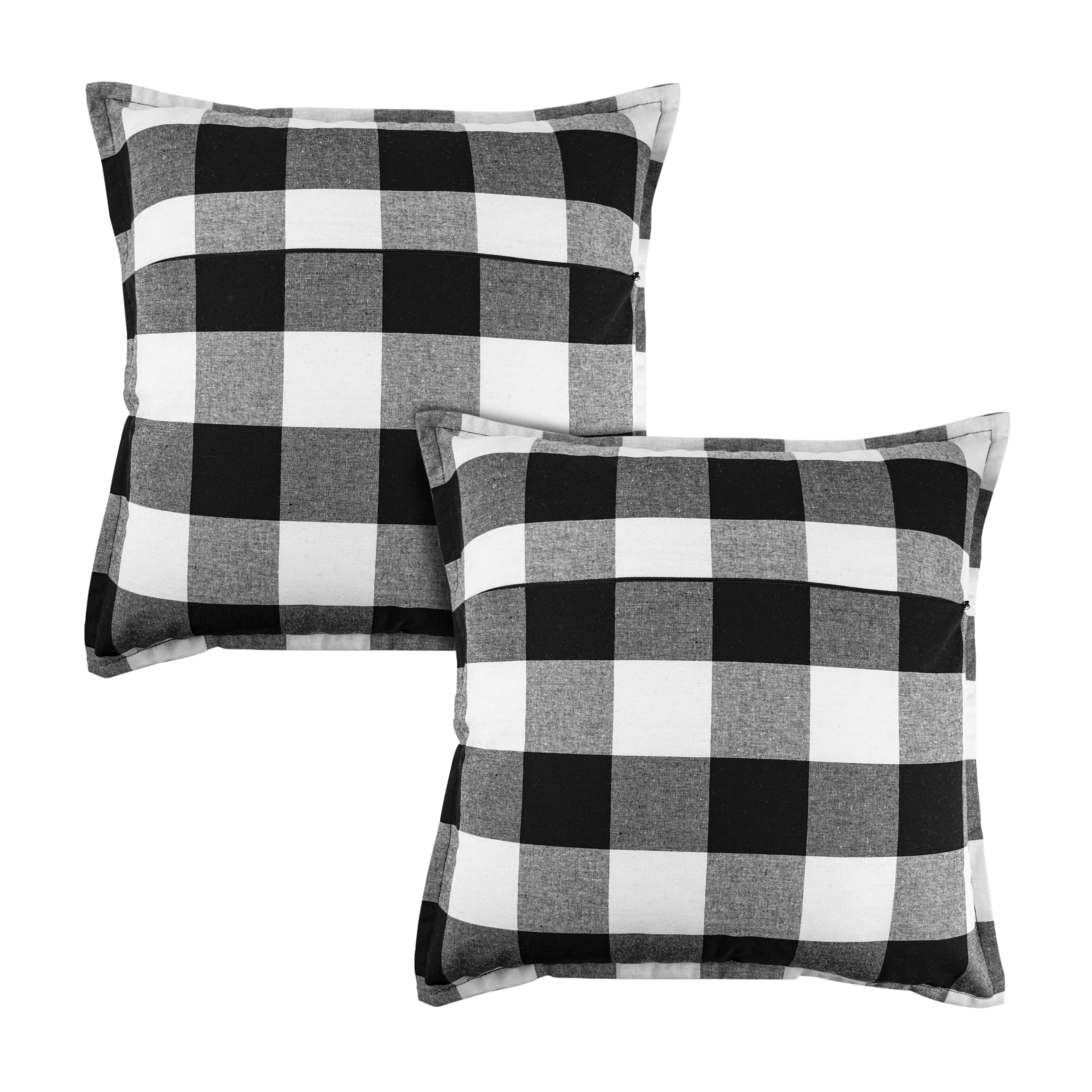 Better Homes & Gardens Buffalo Check Decorative Throw Pillow Cover, 2 Pack
