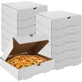 thumbnail image 1 of Paquete de 50 cajas de pizza, caja de pizza corrugada kraft, cajas de cartón para llevar, cajas de embalaje para pizza, pasteles, galletas, alimentos, 1 of 4