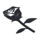 thumbnail image 3 of Decoración de jardinería, escultura de flor de rosa, adorno de flor de rosa acrílica, flor de jardín diseñada meticulosamente, 3 of 14