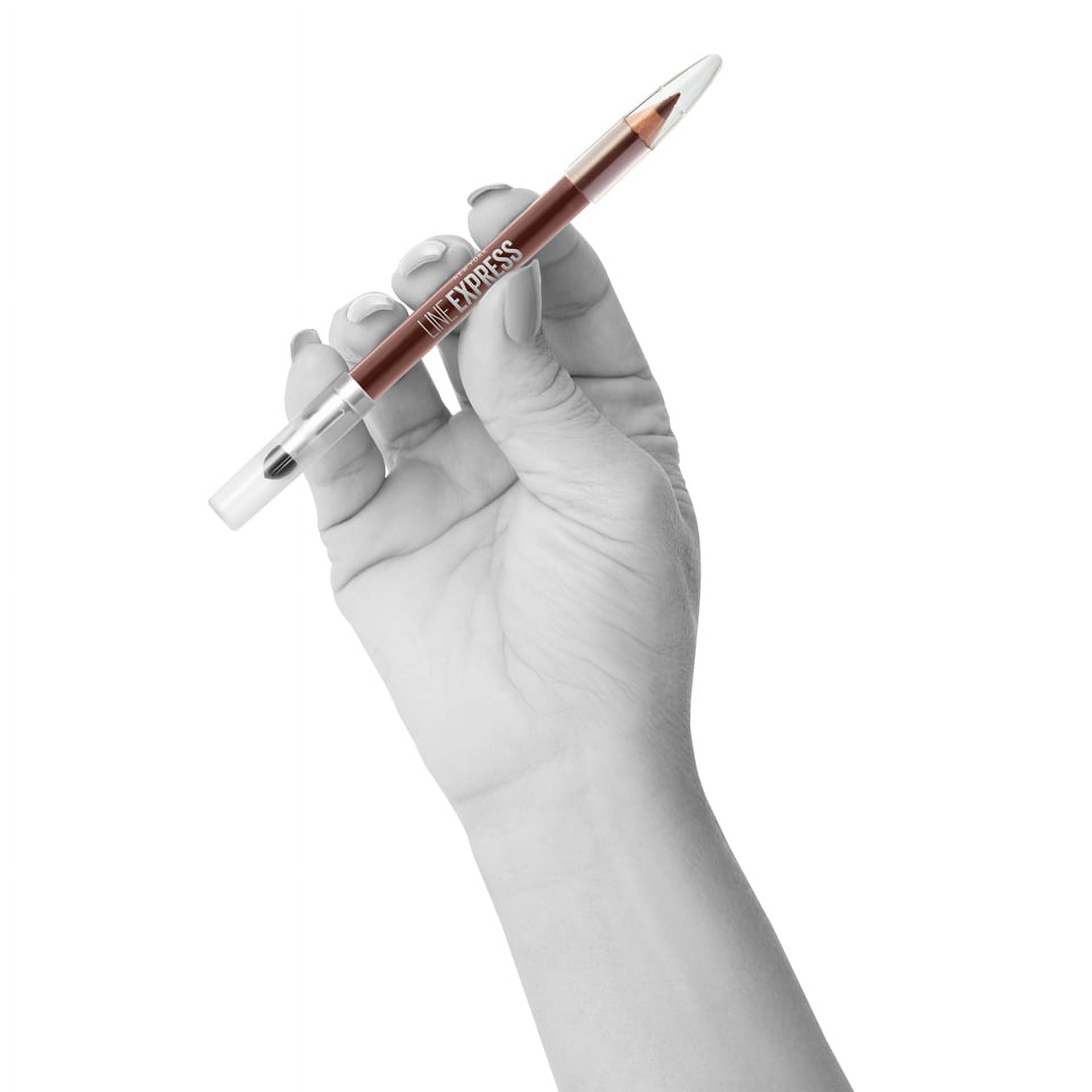 (4 pack) Maybelline Line Express Sharpenable Wood Pencil Eyeliner, Brownish Black