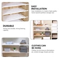 thumbnail image 3 of HEMOTON Bathroom Storage Shelves Nail Free Rack Retractable Wall Bracket 90X42CM White, 3 of 8