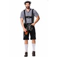 thumbnail image 2 of Disfraces de Halloween 2024 M-XXL Traje de cerveza para hombre, traje con pechera, traje de cerveza alemán, traje de fiesta, camisa a cuadros, traje de actuación en el escenario, 2 of 5
