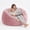 Pink, variant on LOGYAT 3.5ft Bean Bag Chair, Memory Foam Filling, Washable Suede Cover, Reinforced Zipper, for Kids, Teens, Adults, Pink