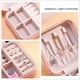 thumbnail image 5 of Caja de joyería de cuero, organizador de joyería en capas caja de organizador caja de joyería caja de joyería de viaje caja de joyería de cuadernos pequeños almacenamiento de collar de anillo Zefei Wu  9024735059202, 5 of 5