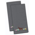 thumbnail image 2 of Carolines Treasures CK1652GYTWE Irish Setter Easter Gray Embroidered Kitchen Towel - Set of 2, 2 of 3
