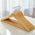 thumbnail image 2 of Perchas de madera para ropa, Percha de madera para trajes, perchas de madera no multifuncionales Jadeshay A, 2 of 5