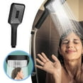 Shower High Pressure Hand Shower Head High Pressure Hard Water 4 Spray