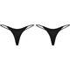 thumbnail image 2 of Bikini de triángulo para Mujer Halter Trajes de baño de Dos Piezas Black/Black - B M Black/Black - B M Xishao ropa, 2 of 2
