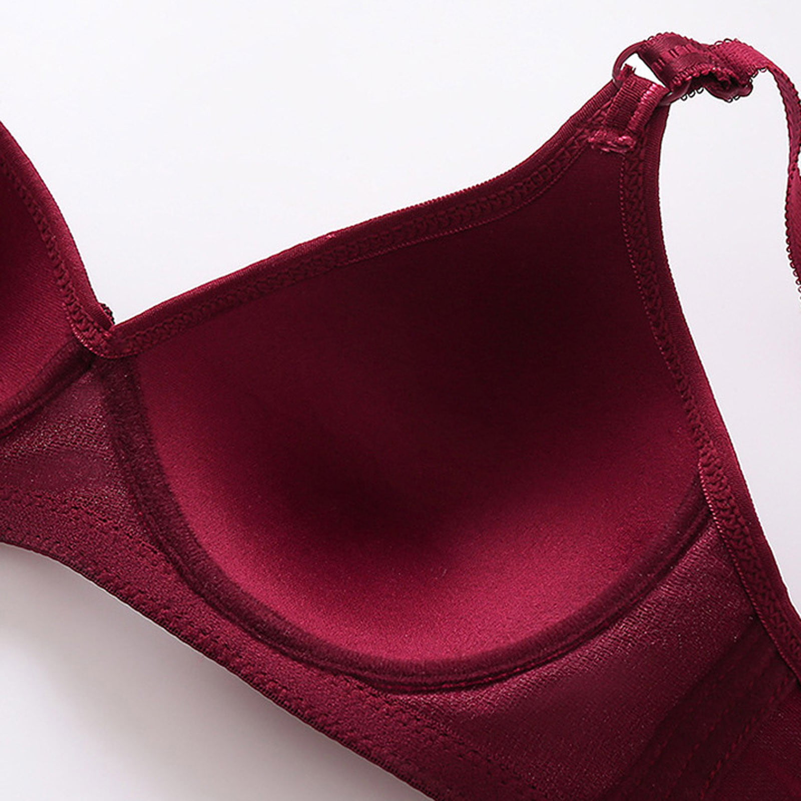 Mlqidk Women Push Up Bra Plus Size No Underwire Soft Padding Lift Up  T-Shirt Bra Pink 38A