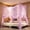 Purple, variant on 4 Door Ceiling Mosquito Net, Breathable Fine Mesh Bed Canopy, Romantic Anti-mosquito Curtain for Large Bed, Decor for Bedroom Dorm Home