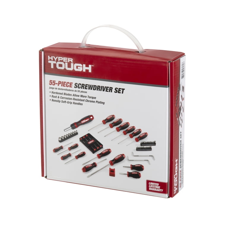 Hyper Tough 55 Piece Screwdriver Set - Walmart.com