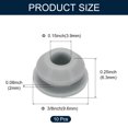 thumbnail image 2 of Unique Bargains 10pcs Hole Plug 3/8 Inch (9.6mm) Button Plugs Fit for 6.5-7mm Hole, Waterproof Plug Tube Plug, Grey, 2 of 6