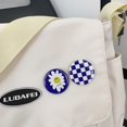 thumbnail image 3 of Shoulder Bags Casual Fashion School Bookbag with Badge for Teenage Girl (White), 3 of 10