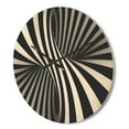 thumbnail image 3 of Designart 'Monochrome Spiral ' Modern Wood Wall Clock, 3 of 5