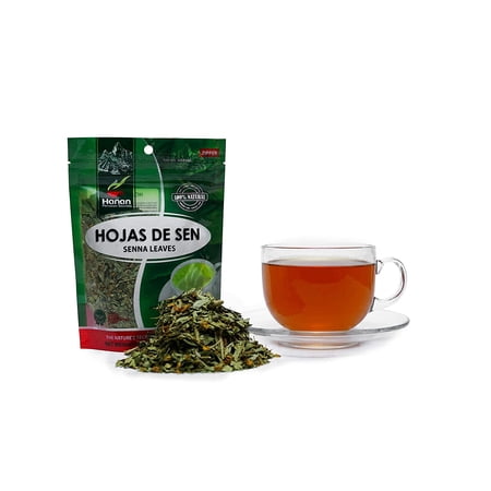 Hojas de Sen Herbal Tea | 100% Natural Senna Leaves | 1.06oz / 30g | Naturally Aids in Gently Relieving Occasional Constipation and Bloating - 6 Pack