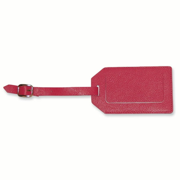 Pink Leather Luggage Tag Travel Passport Cover