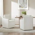 thumbnail image 2 of CHITA Modern Mobile Dining Arm Chairs with Casters, 2 of 10